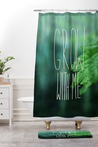 Leah Flores Grow 3 Shower Curtain And Mat