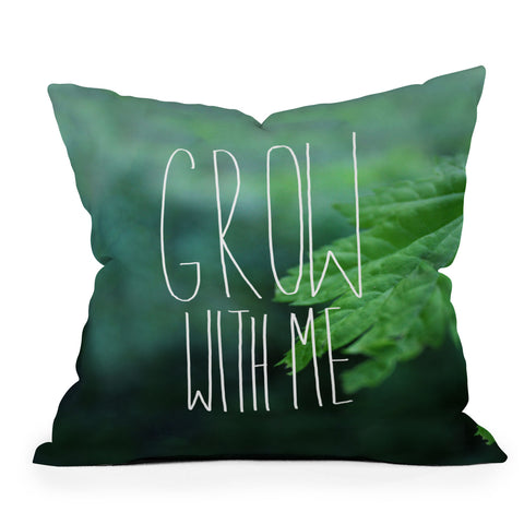 Leah Flores Grow 3 Throw Pillow
