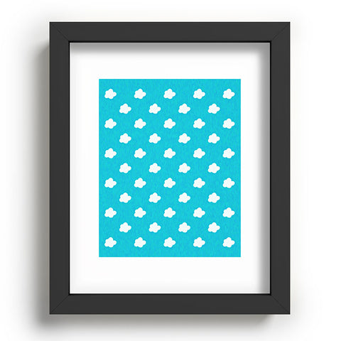 Leah Flores Happy Little Clouds Recessed Framing Rectangle