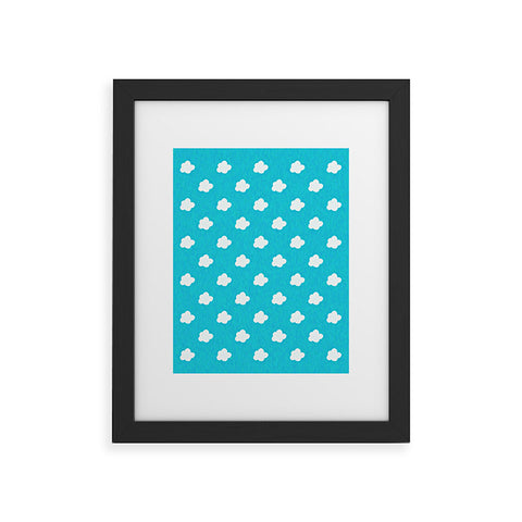 Leah Flores Happy Little Clouds Framed Art Print