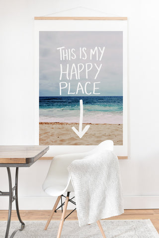 Leah Flores Happy Place X Beach Art Print And Hanger