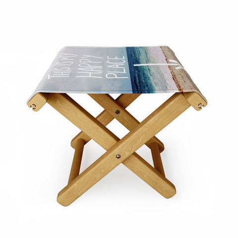 Leah Flores Happy Place X Beach Folding Stool