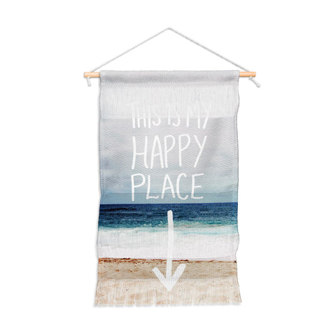 Leah Flores Happy Place X Beach Wall Hanging Portrait