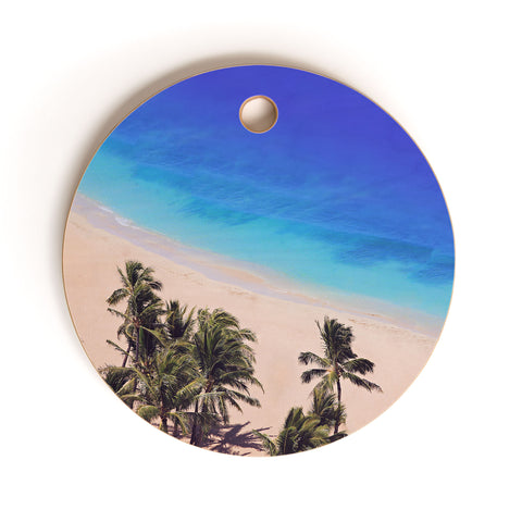 Leah Flores Hawaii Beach Cutting Board Round