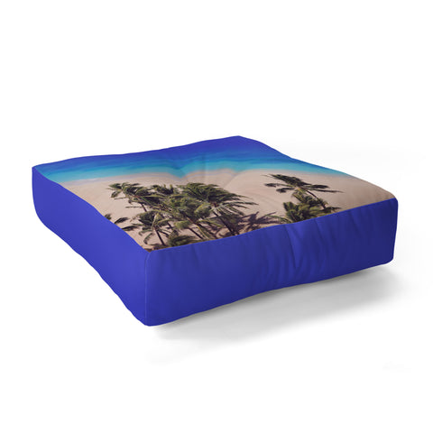 Leah Flores Hawaii Beach Floor Pillow Square