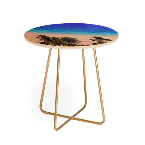 Leah Flores Hawaii Beach Round Side Table