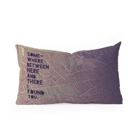 Leah Flores Here And There One Oblong Throw Pillow