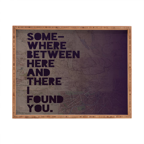 Leah Flores Here And There One Rectangular Tray