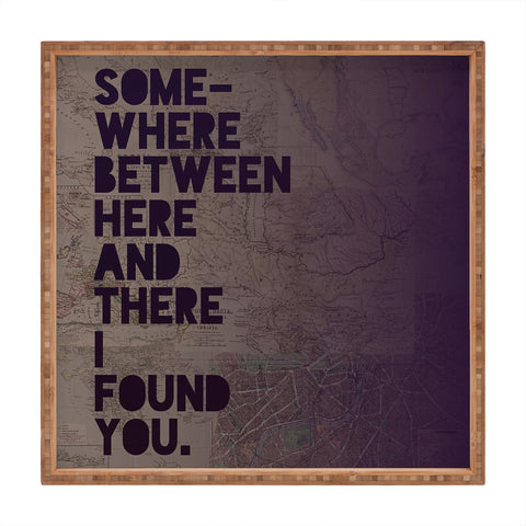 Leah Flores Here And There One Square Tray