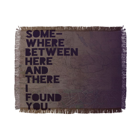 Leah Flores Here And There One Throw Blanket