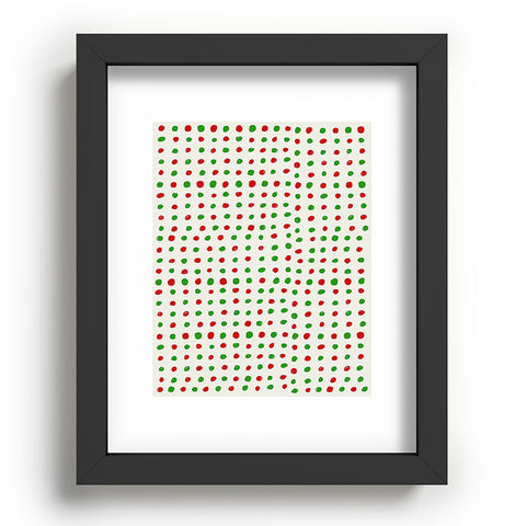 Leah Flores Holiday Polka Dots Recessed Framing Rectangle