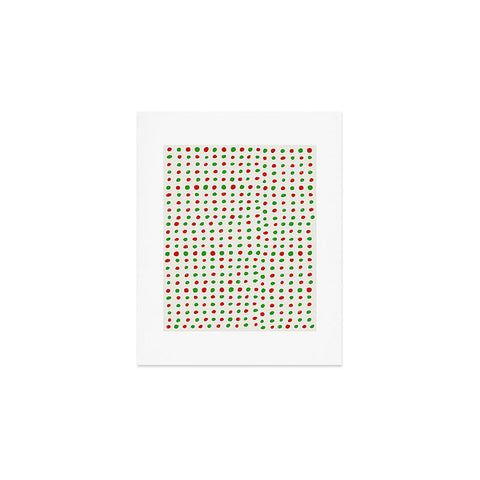Leah Flores Holiday Polka Dots Art Print