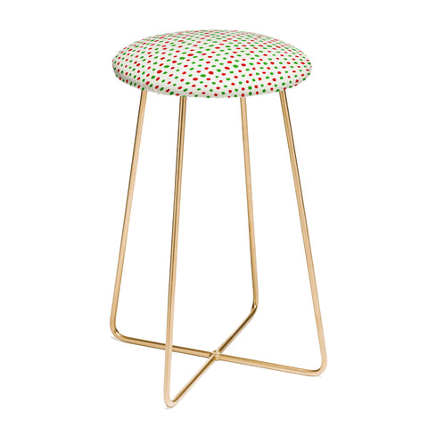 Leah Flores Holiday Polka Dots Counter Stool