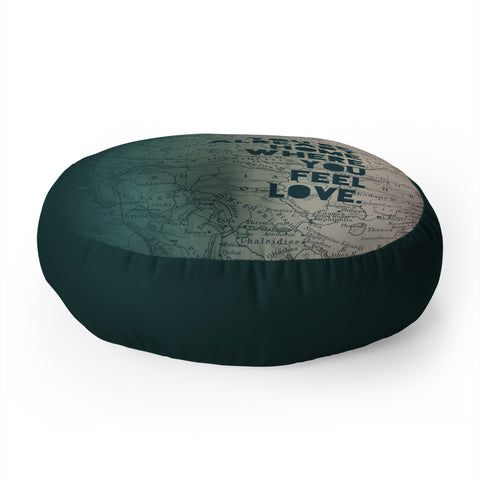 Leah Flores Home 1 Floor Pillow Round