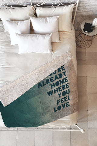 Leah Flores Home 1 Fleece Throw Blanket