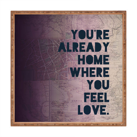 Leah Flores Home 2 Square Tray