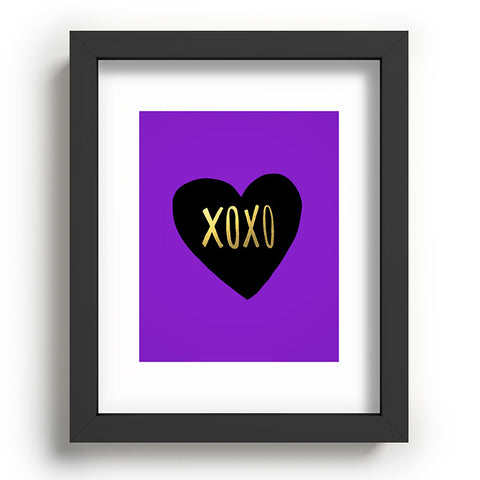 Leah Flores I Love You Like XO Recessed Framing Rectangle