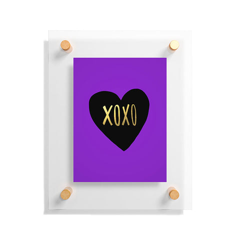 Leah Flores I Love You Like XO Floating Acrylic Print