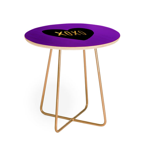 Leah Flores I Love You Like XO Round Side Table