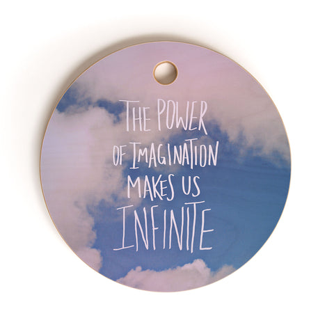 Leah Flores Imagination Power Cutting Board Round