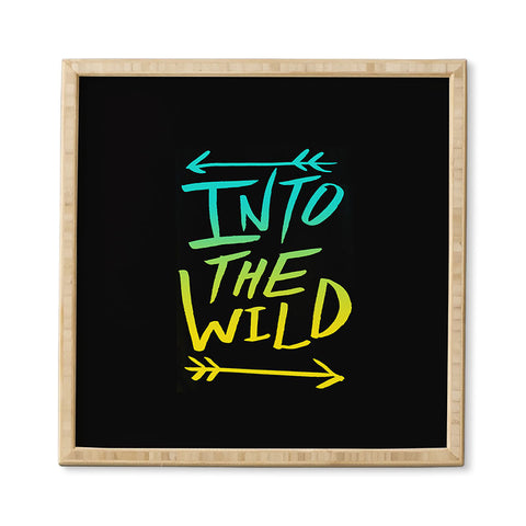 Leah Flores Into The Wild Teal And Gold Framed Wall Art