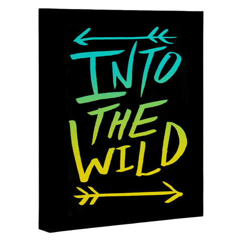 Leah Flores Into The Wild Teal And Gold Art Canvas