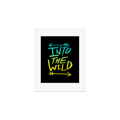 Leah Flores Into The Wild Teal And Gold Art Print