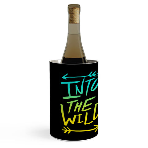 Leah Flores Into The Wild Teal And Gold Wine Chiller