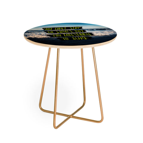 Leah Flores Learn To Surf Round Side Table