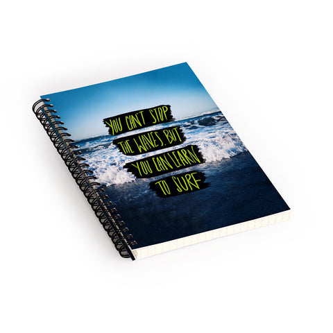 Leah Flores Learn To Surf Spiral Notebook