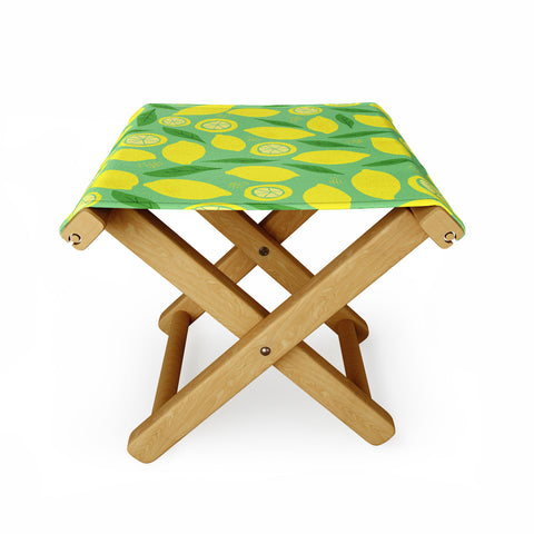 Leah Flores Lemonade Folding Stool