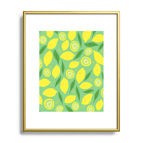 Leah Flores Lemonade Metal Framed Art Print