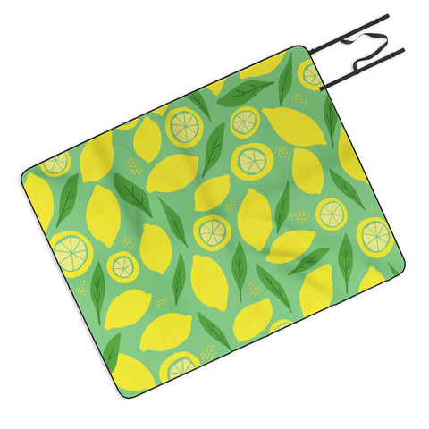 Leah Flores Lemonade Picnic Blanket