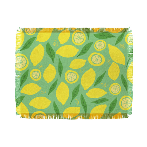Leah Flores Lemonade Throw Blanket