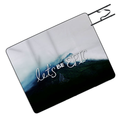 Leah Flores Lets Be Epic Picnic Blanket