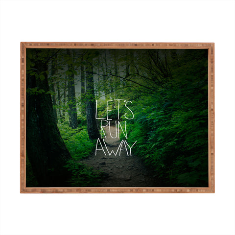 Leah Flores Lets Run Away 1 Rectangular Tray