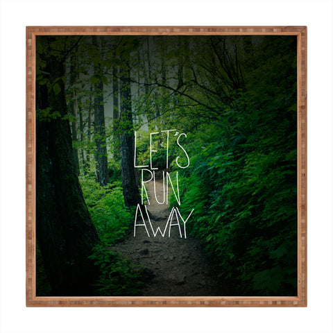 Leah Flores Lets Run Away 1 Square Tray