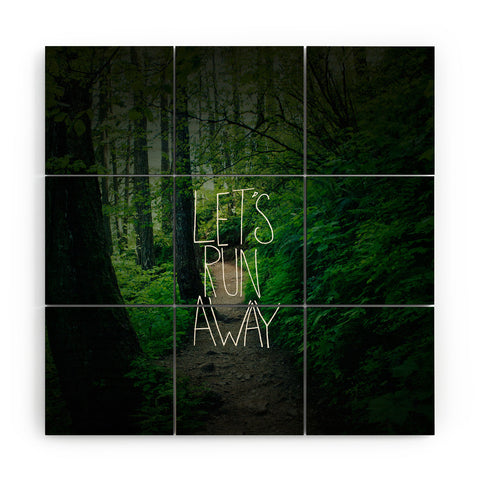 Leah Flores Lets Run Away 1 Wood Wall Mural
