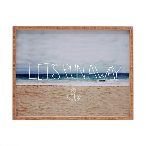 Leah Flores Lets Run Away III Rectangular Tray