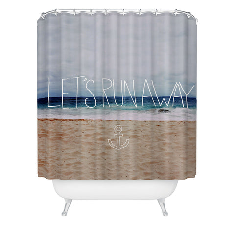 Leah Flores Lets Run Away III Shower Curtain