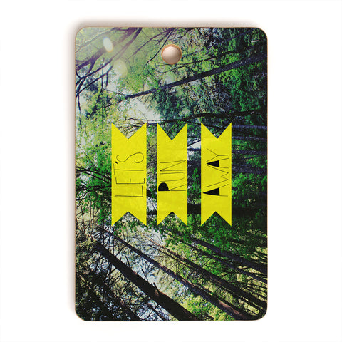 Leah Flores Lets Run Away IX Cutting Board Rectangle