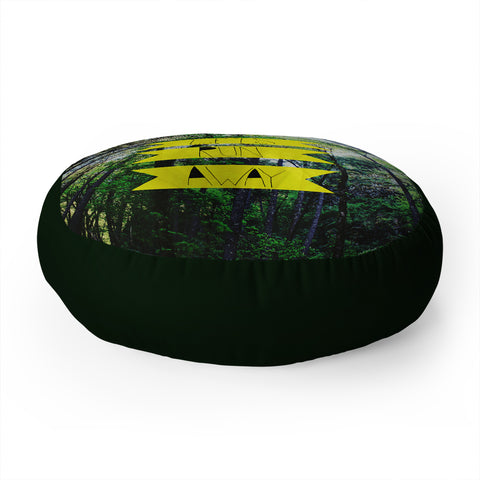 Leah Flores Lets Run Away IX Floor Pillow Round