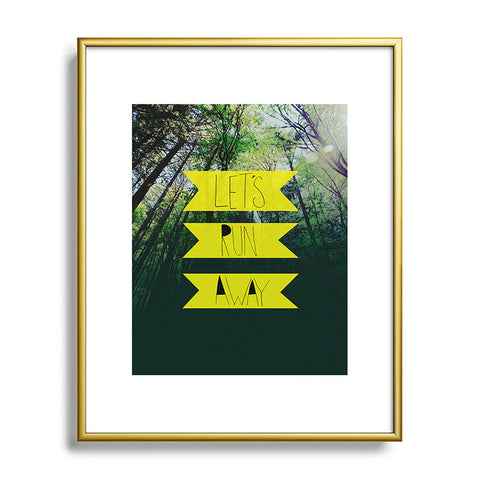 Leah Flores Lets Run Away IX Metal Framed Art Print