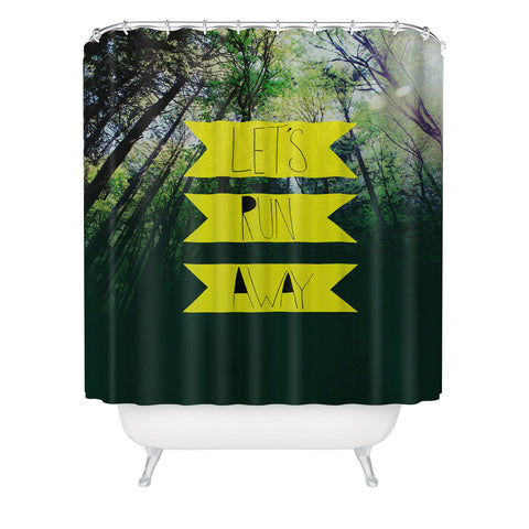 Leah Flores Lets Run Away IX Shower Curtain