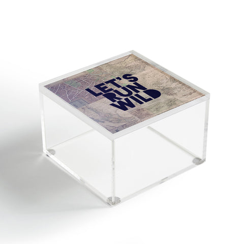 Leah Flores Lets Run Wild X Maps Acrylic Box