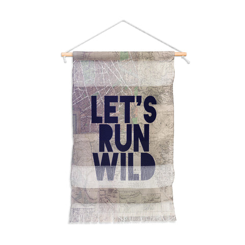 Leah Flores Lets Run Wild X Maps Wall Hanging Portrait