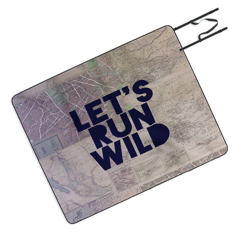 Leah Flores Lets Run Wild X Maps Picnic Blanket