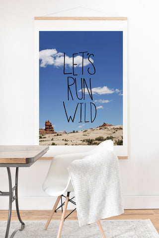 Leah Flores Lets Run Wild X Moab Art Print And Hanger