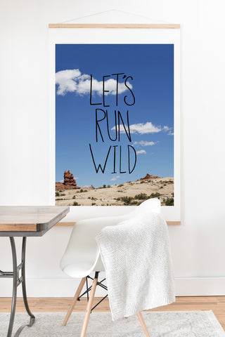 Leah Flores Lets Run Wild X Moab Art Print And Hanger