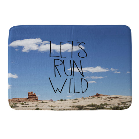 Leah Flores Lets Run Wild X Moab Memory Foam Bath Mat